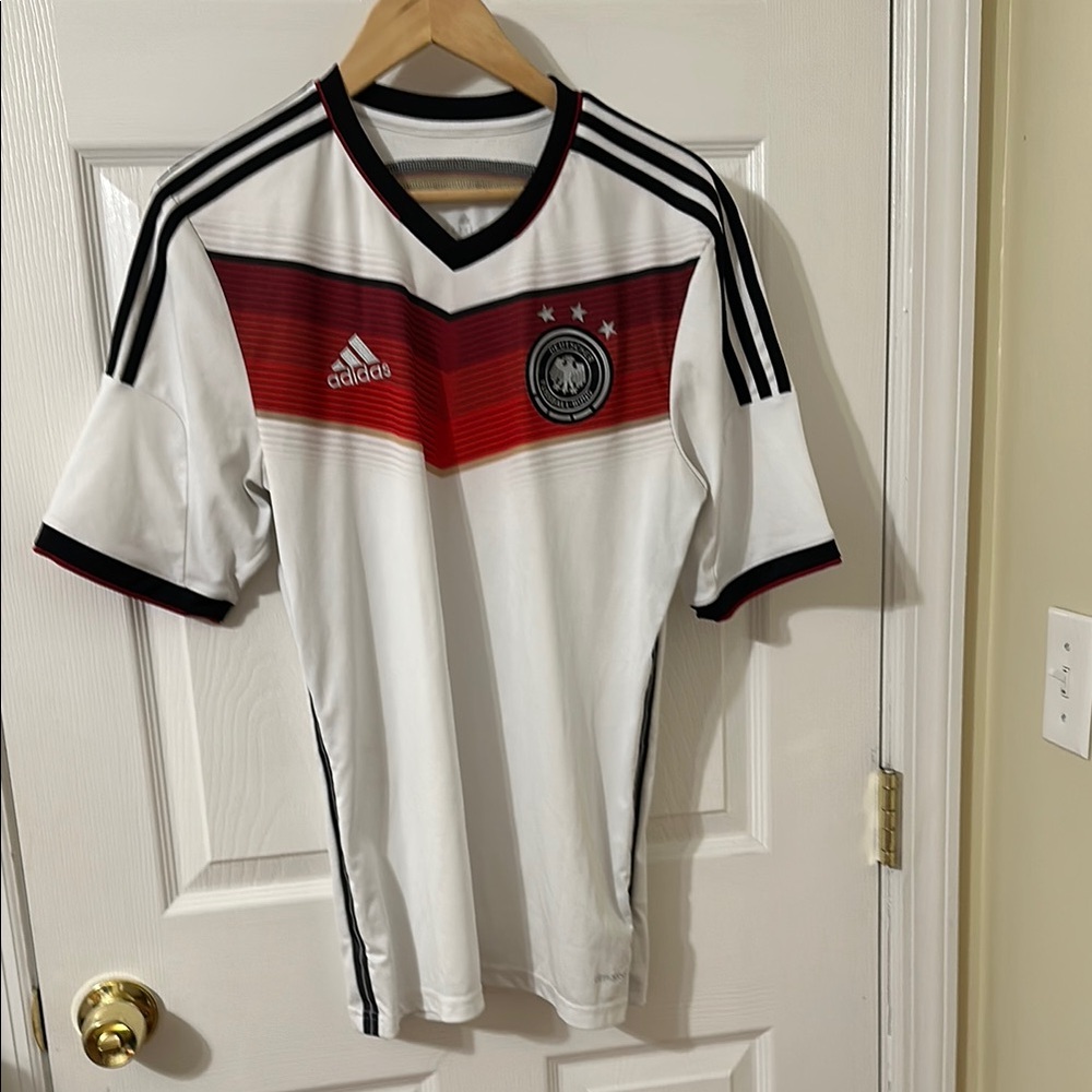 Adidas Soccer Jersey with Striped Accents